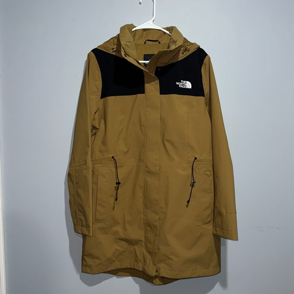 THE NORTH FACE Women's Metroview Trench, Yellow/Brown, Size Large